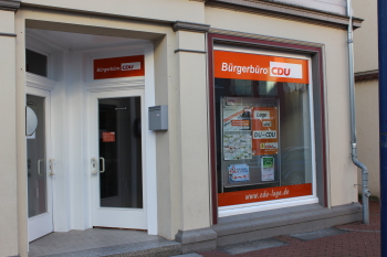Das CDU-Bürgerbüro in der Langen Straße 92, Lage.