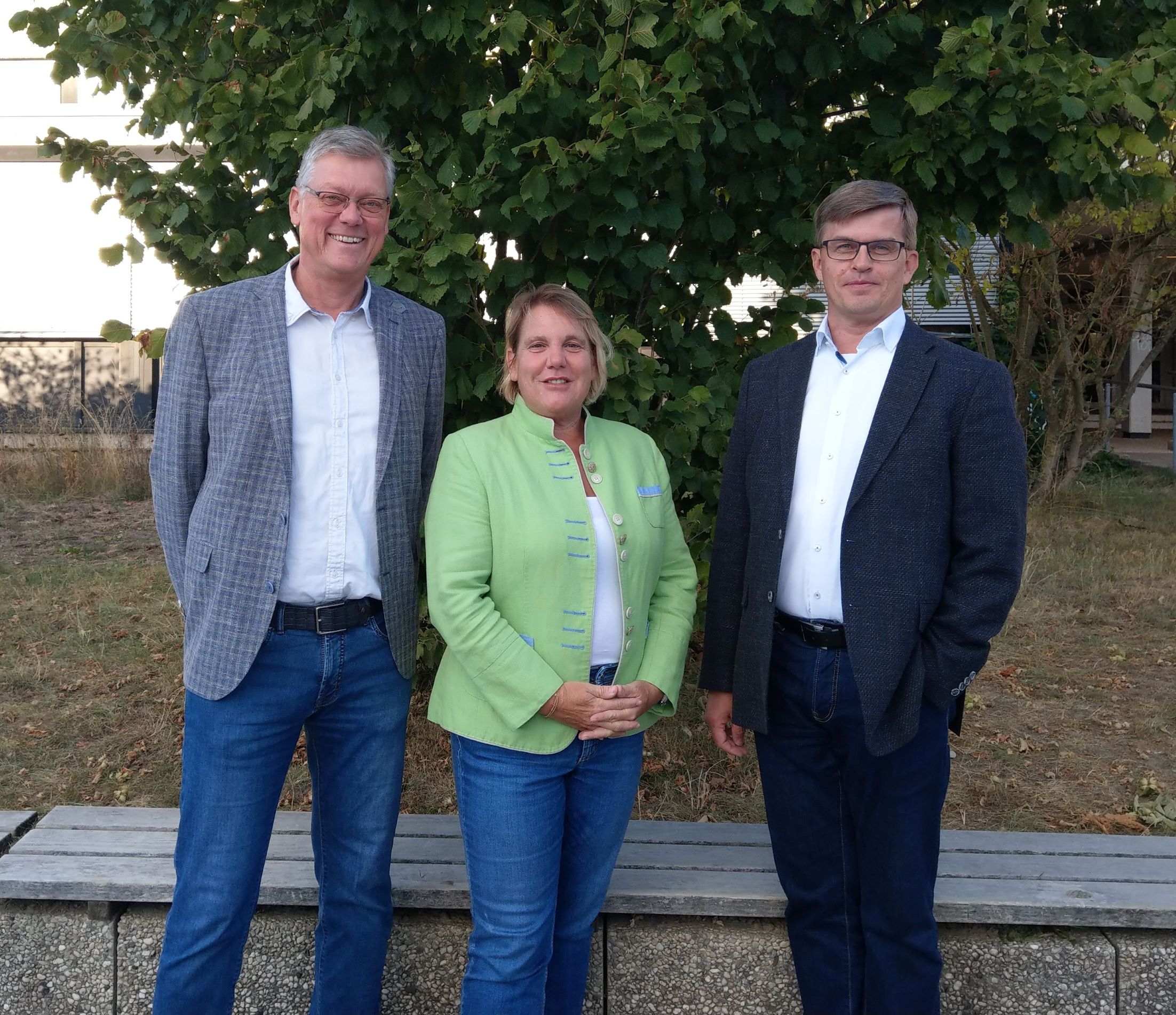 Setzen sich für digitale Sitzungsformate ein: Die Fraktionsvorsitzenden Frank Drexhage (Bündnis 90/Die Grünen), Martina Hannen (FDP) und Michael Biermann (CDU). 
